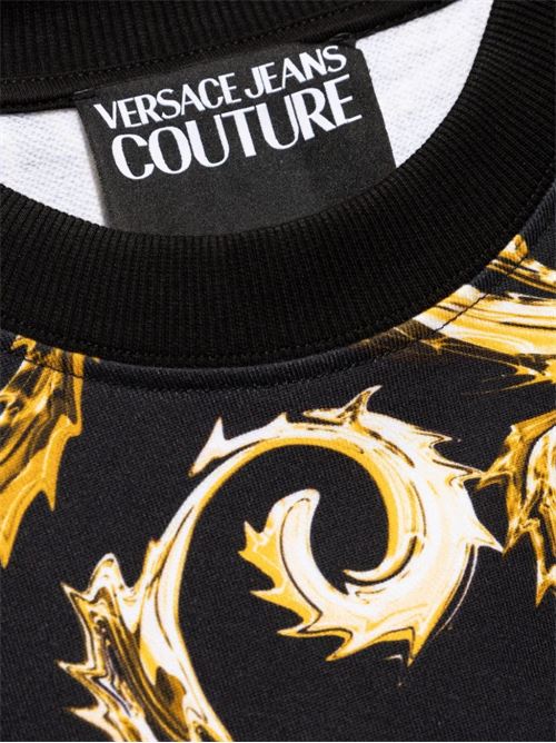 Felpa uomo stampa barocco Versace jeans Couture | 77GAI3R0FS161G89